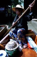Thai Woman, Floating Market, Bangkok